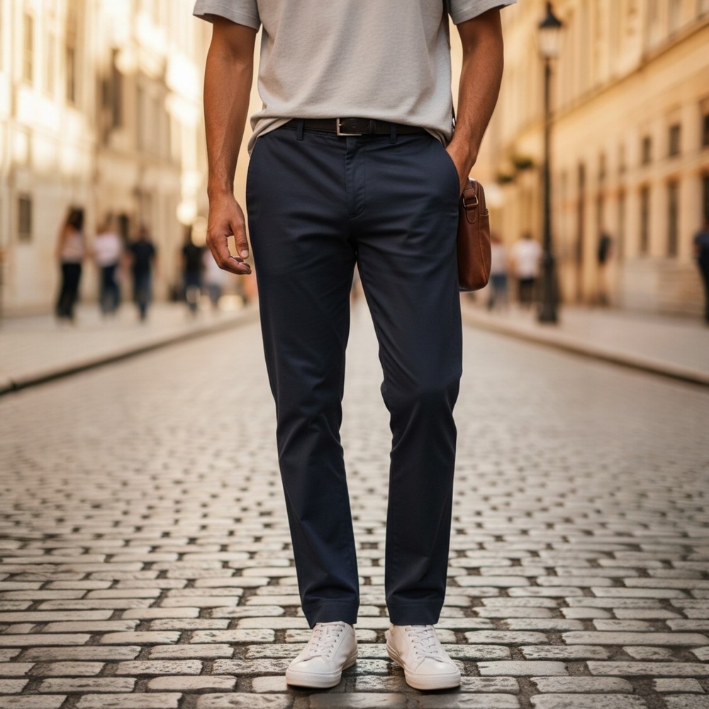 Rhone‎ Commuter Pants Mens 36 Navy Blue Technical Trousers Ankle Zip 100151